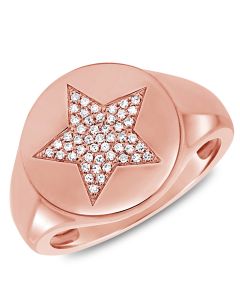 .12CT DIAMOND STAR PINKY RING