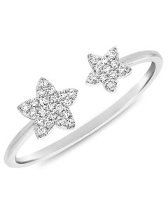 .08CT DIAMOND STAR WRAP RING