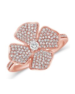 .51CT DIAMOND FLOWER COCKTAIL RING