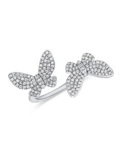 .39CT DIAMOND BUTTERFLY RING