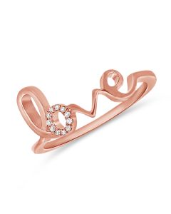 .03CT DIAMOND LOVE RING