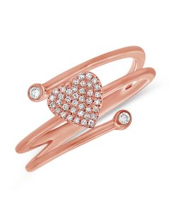 .11CT DIAMOND HEART WRAP RING