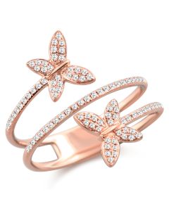 .29CT DIAMOND BUTTERFLY WRAP RING