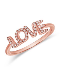 .08CT DIAMOND LOVE RING