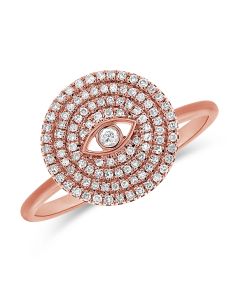 .23CT DIAMOND EVIL EYE RING