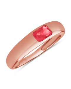 .59CT RUBY SOLITIARE GYPSY RING