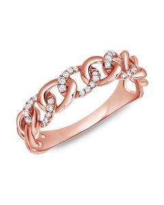 .14CT ALTERNATING DIAMOND LINK CHAIN RING