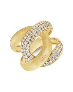 .83CT DIAMOND CROSSOVER RING