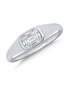 .42CT PIE CUT DIAMOND BEZEL RING
