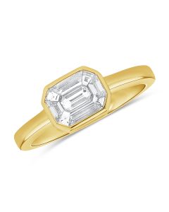 .44CT PIE CUT DIAMOND ILLUSION RING