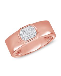 .42CT PIE CUT DIAMOND ILLUSION RING