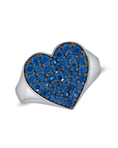 1.39CT SAPPHIRE HEART RING