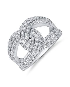 1.65CT DIAMOND CROSSOVER RING