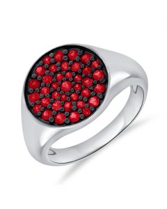 .90CT RUBY CIRCLE RING