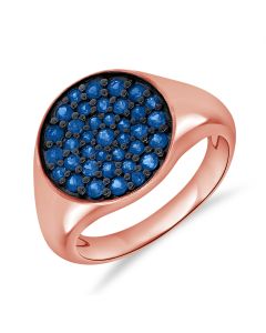 .90CT SAPPHIRE CIRCLE RING