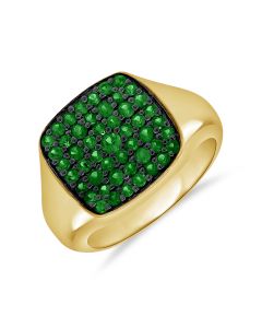 1.00CT EMERALD SQUARE RING