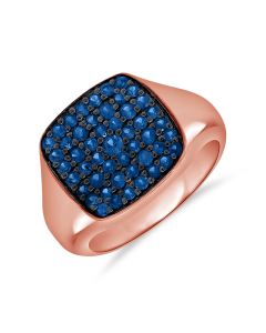 1.00CT SAPPHIRE SQUARE RING