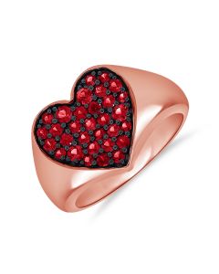 .90 RUBY HEART RING