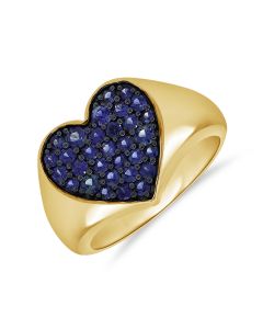 .90 SAPPHIRE HEART RING