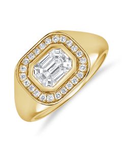 .69CT PIE CUT DIAMOND RING