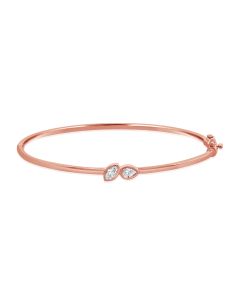 0.29CT MARQUISE SHAPE AND PEAR SHAPE DIAMOND  BANGLE