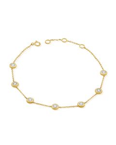 .21CT DIAMOND MIRACLE SETTING CHAIN BRACELET