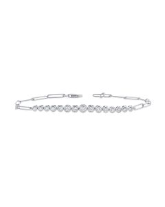 0.23CT DIAMOND PAPERCLIP BRACELET