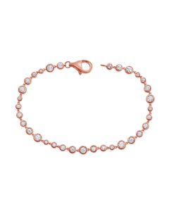 0.42CT DIAMOND BEZEL BRACELET