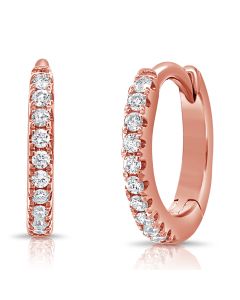 0.06CT DIAMOND HUGGIE EARRINGS