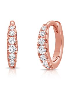 0.11CT DIAMOND HUGGIE EARRINGS