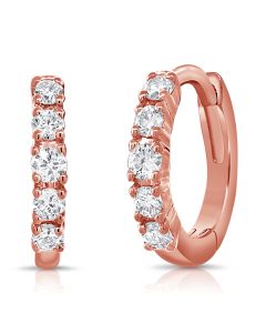 0.15CT DIAMOND HUGGIE EARRINGS