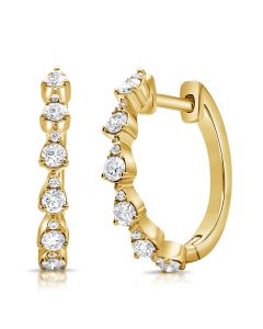 .50CT DIAMOND HUGGIE EARRINGS