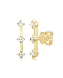 .09CT DIAMOND STUD EARRINGS