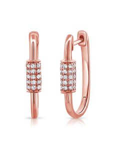 .25CT DIAMOND HUGGIE EARRINGS