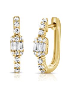 .42CT DIAMOND HUGGIE EARRINGS