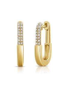 0.10CT DIAMOND HUGGIE EARRINGS