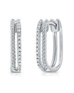 .10CT DIAMOND HUGGIE EARRINGS