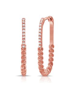 0.10CT DIAMOND HUGGIE EARRINGS