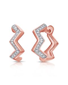 0.10CT DIAMOND HUGGIE EARRINGS