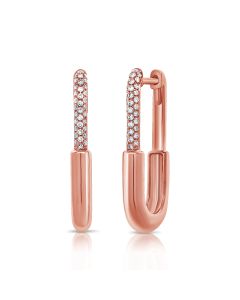 0.18CT DIAMOND HUGGIE EARRINGS