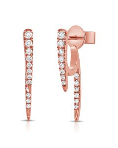 0.29CT DIAMOND HUGGIE EARRINGS