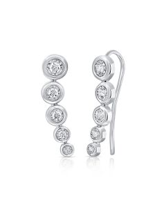 .29CT DIAMOND MIRACLE SETTING CLIMBER EARRINGS