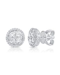 .76CT DIAMOND ILLUSION STUD EARRINGS