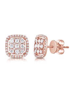 .81CT DIAMOND ILLUSION STUD EARRINGS