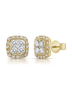 .81CT DIAMOND ILLUSION STUD EARRINGS