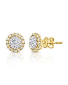 .39CT DIAMOND ILLUSION STUD EARRINGS