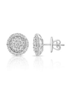 .97CT DIAMOND ILLUSION STUD EARRINGS