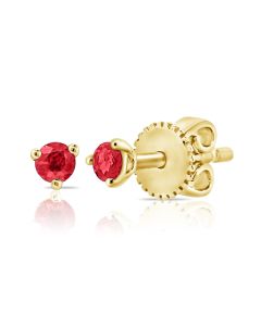 .11CT RUBY SOLITAIRE STUD EARRINGS