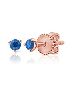 .12CT SAPPHIRE SOLITAIRE STUD EARRINGS