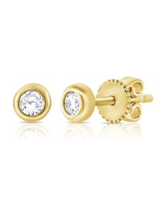 .10CT DIAMOND SOLITAIRE STUD EARRINGS